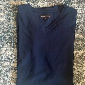 Navy Men’s Michael Kors V-Neck T-Shirt